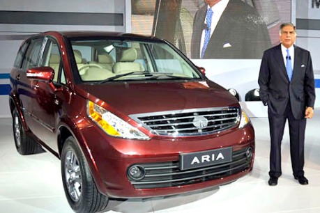 Tata Aria at its launch.